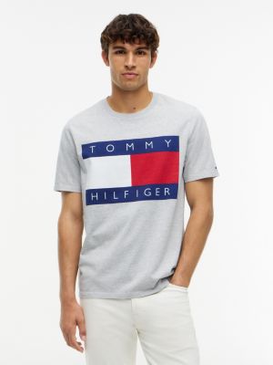Big Flag Logo T-Shirt, Grey Heather