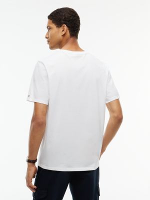 Мужская футболка Tommy Hilfiger Big Flag Logo, цвет: Экрю — фото 4