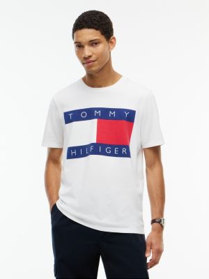 Big Flag Logo T-Shirt, Ecru