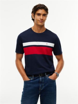 Block Stripe T-Shirt, Navy Blue