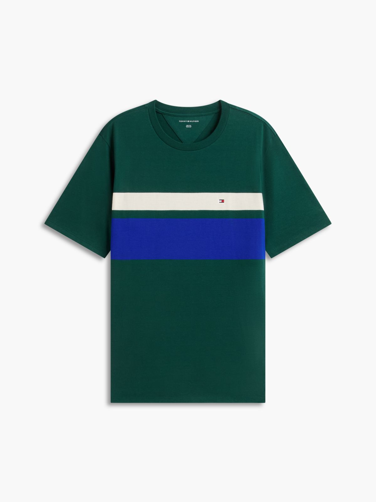 Block Stripe T-Shirt — Ornamental Green