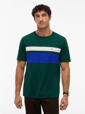 Block Stripe T-Shirt, Ornamental Green