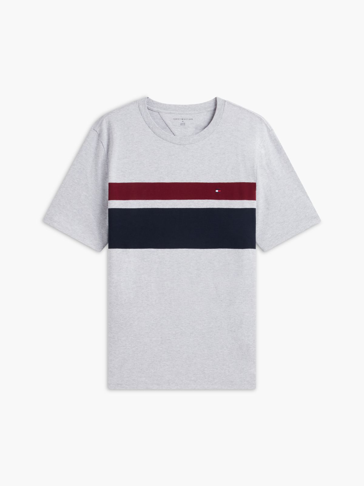 Block Stripe T-Shirt — Grey