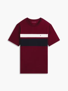 Block Stripe T-Shirt — Burgundy 5