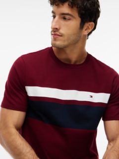 Block Stripe T-Shirt — Burgundy 3
