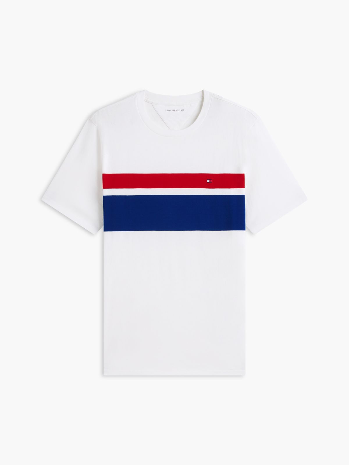 Block Stripe T-Shirt — Ecru