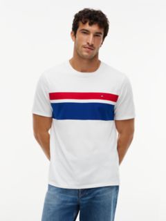Block Stripe T-Shirt — Ecru 1