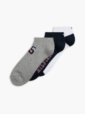 Носки Varsity Sport для мужчин, низкие, 3 шт. — Tommy Hilfiger, цвет: Белый разноцветный — фото 1