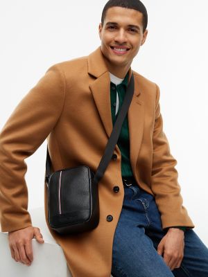Мужские сумки Tommy Hilfiger Signature Stripe Pebbled Mini Reporter — фото 2