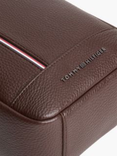 Signature Stripe Pebbled Mini Reporter Bag — Coffee Bean 4