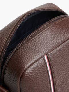 Signature Stripe Pebbled Mini Reporter Bag — Coffee Bean 5