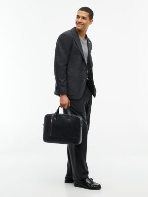 Мужские сумки Tommy Hilfiger Signature Stripe Pebbled Laptop — фото 2