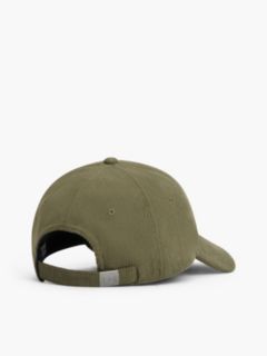 Leather Patch Logo Corduroy Baseball Cap — Huntsman Green 2