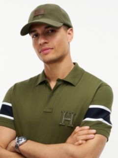 Leather Patch Logo Corduroy Baseball Cap — Huntsman Green 4