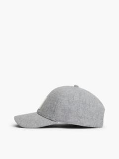 H-Logo Melton Wool-Blend Baseball Cap — Grey Heather 3