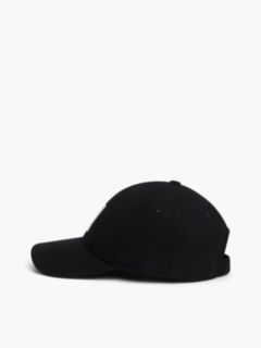 H-Logo Melton Wool-Blend Baseball Cap — Black 3