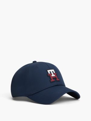 Monogram Patch Sport Baseball Cap, Sky Captain