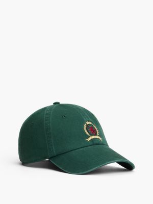 Embroidered Crest Baseball Cap, Ornamental Green