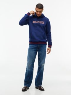Embroidered Hilfiger Logo Hoodie — Preppy Navy 2