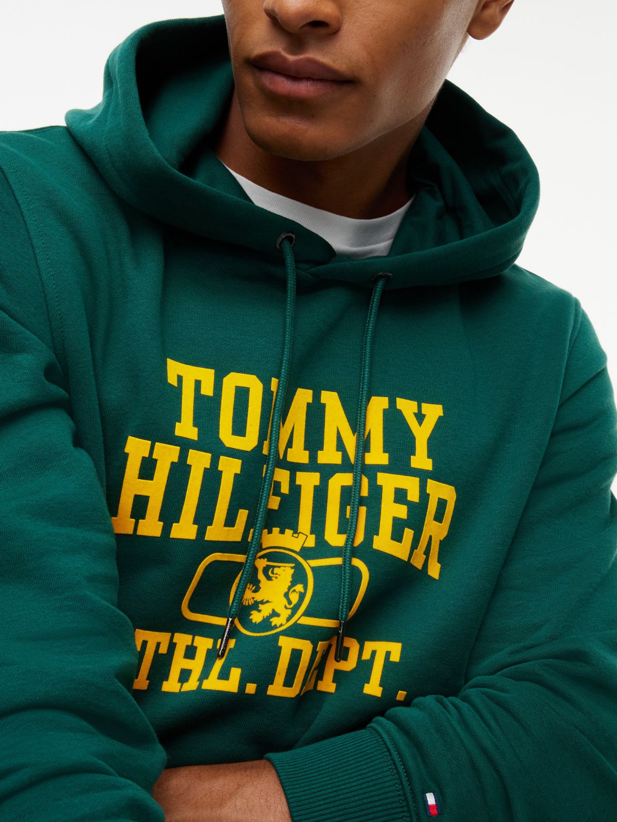Athletic Department Logo Hoodie — Ornamental Green