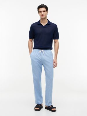 Мужские брюки Tommy Hilfiger Cotton-Linen Blend Pull-On Pant — фото 2