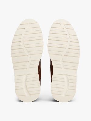 Мужские ботинки Tommy Hilfiger Leather Lace-Up Boot, цвет: Зимний коньячный — фото 5