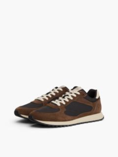 Suede Mix Runner Sneaker — Black/Legacy Brown 2