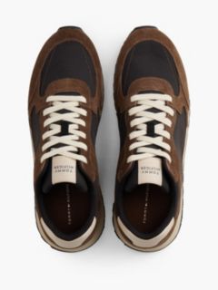 Suede Mix Runner Sneaker — Black/Legacy Brown 3