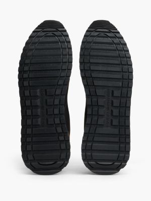 Мужские кроссовки Tommy Hilfiger Suede Mix Runner, цвет: Чёрный / Коричневый — фото 5