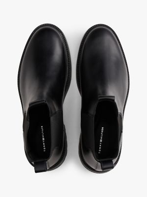Мужские ботинки Tommy Hilfiger Leather Chelsea, цвет: Чёрный — фото 3