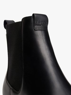 Мужские ботинки Tommy Hilfiger Leather Chelsea, цвет: Чёрный — фото 6