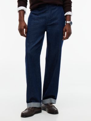 Herringbone Trouser Jean, Rinse Wash