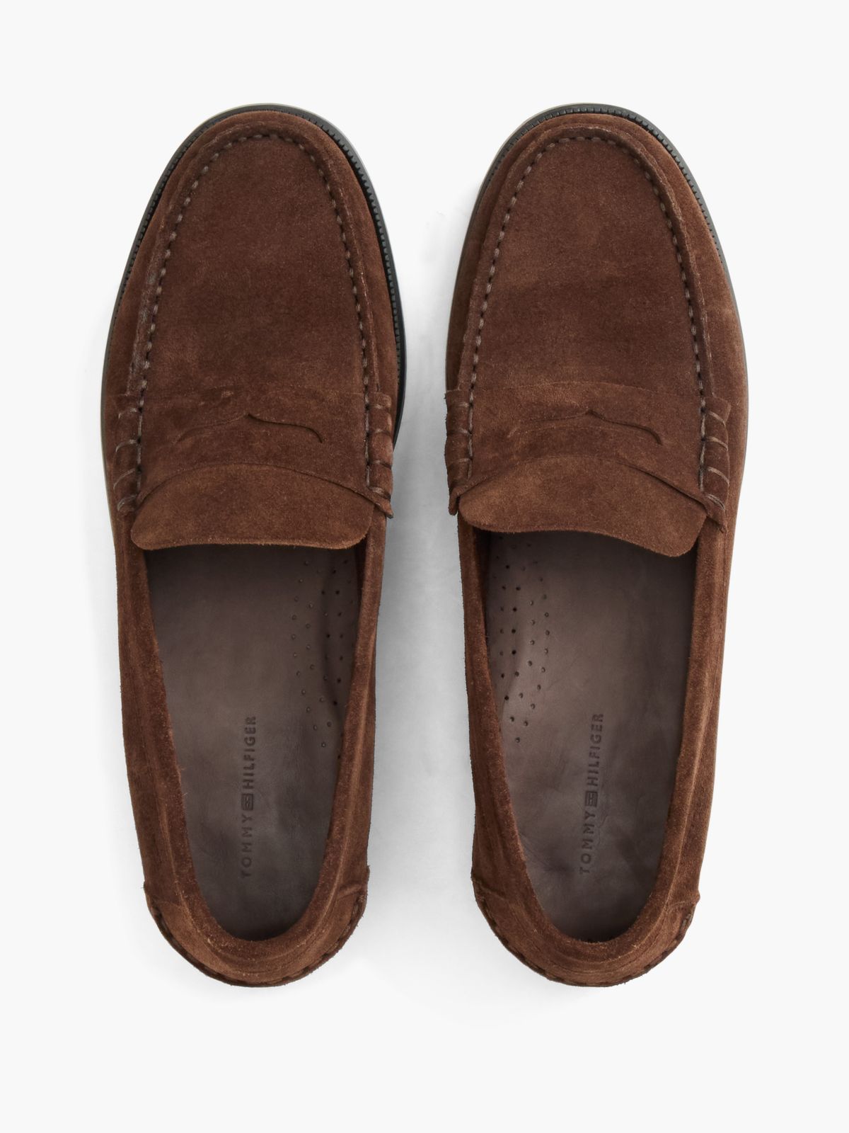Suede Penny Loafer — Legacy Brown