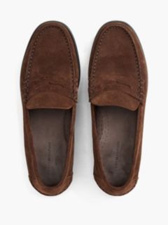 Suede Penny Loafer — Legacy Brown 3