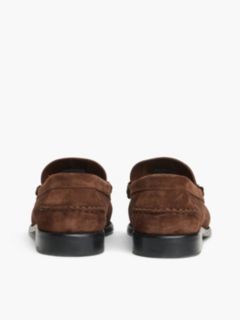 Suede Penny Loafer — Legacy Brown 4