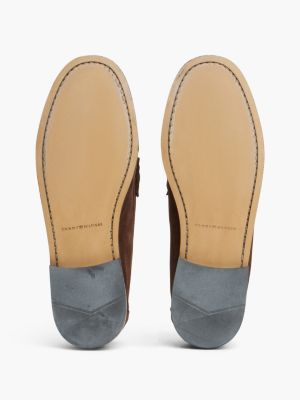 Мужские туфли Tommy Hilfiger Suede Penny Loafer, цвет: Коричневый — фото 5