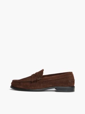 Мужские туфли Tommy Hilfiger Suede Penny Loafer, цвет: Коричневый — фото 7