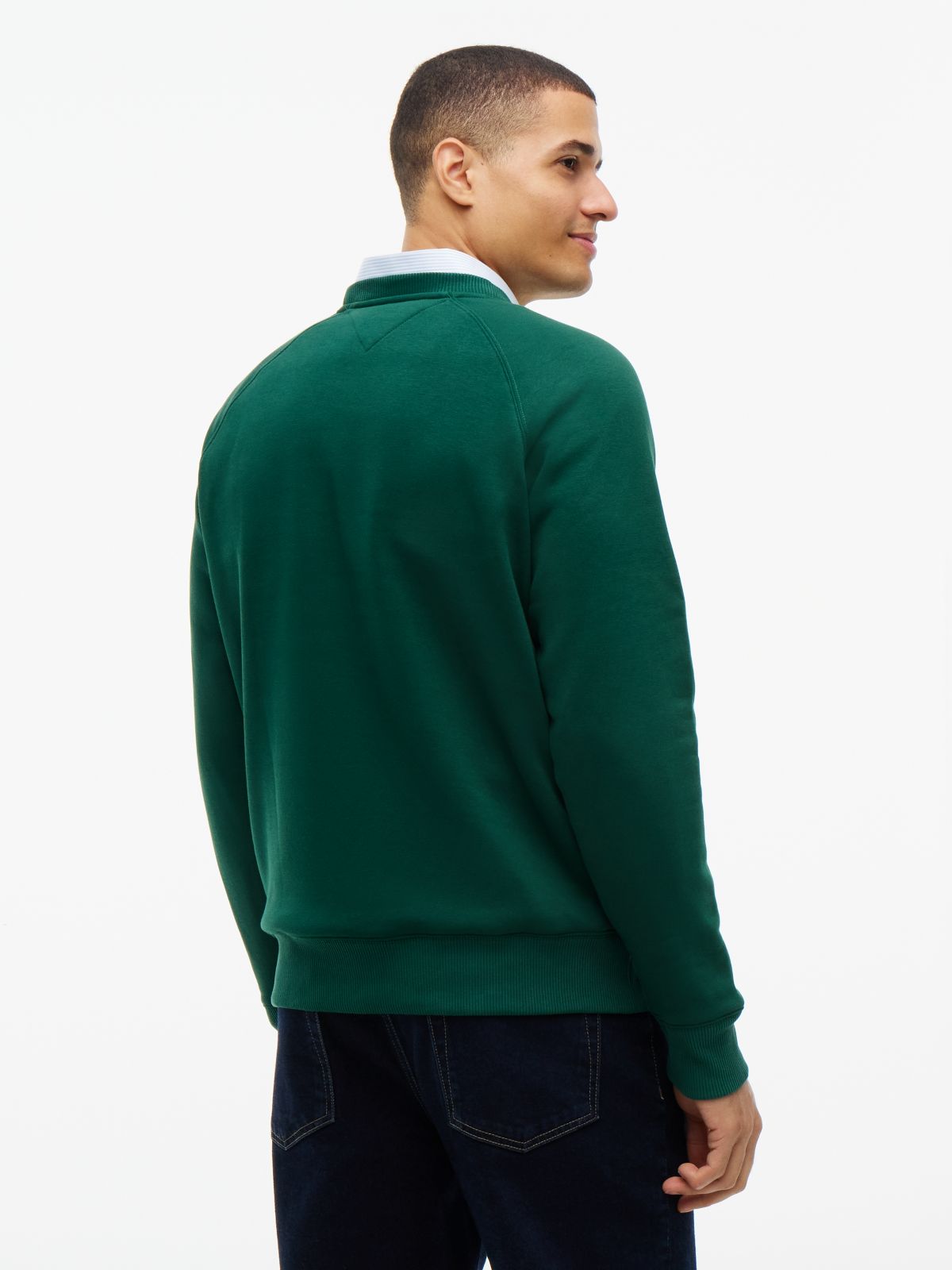 Varsity Hilfiger Logo Raglan Sweatshirt — Ornamental Green