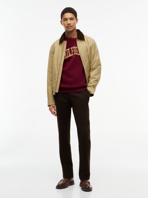 Мужской свитшот Tommy Hilfiger Varsity Hilfiger Logo Raglan, цвет: Бордовый — фото 2