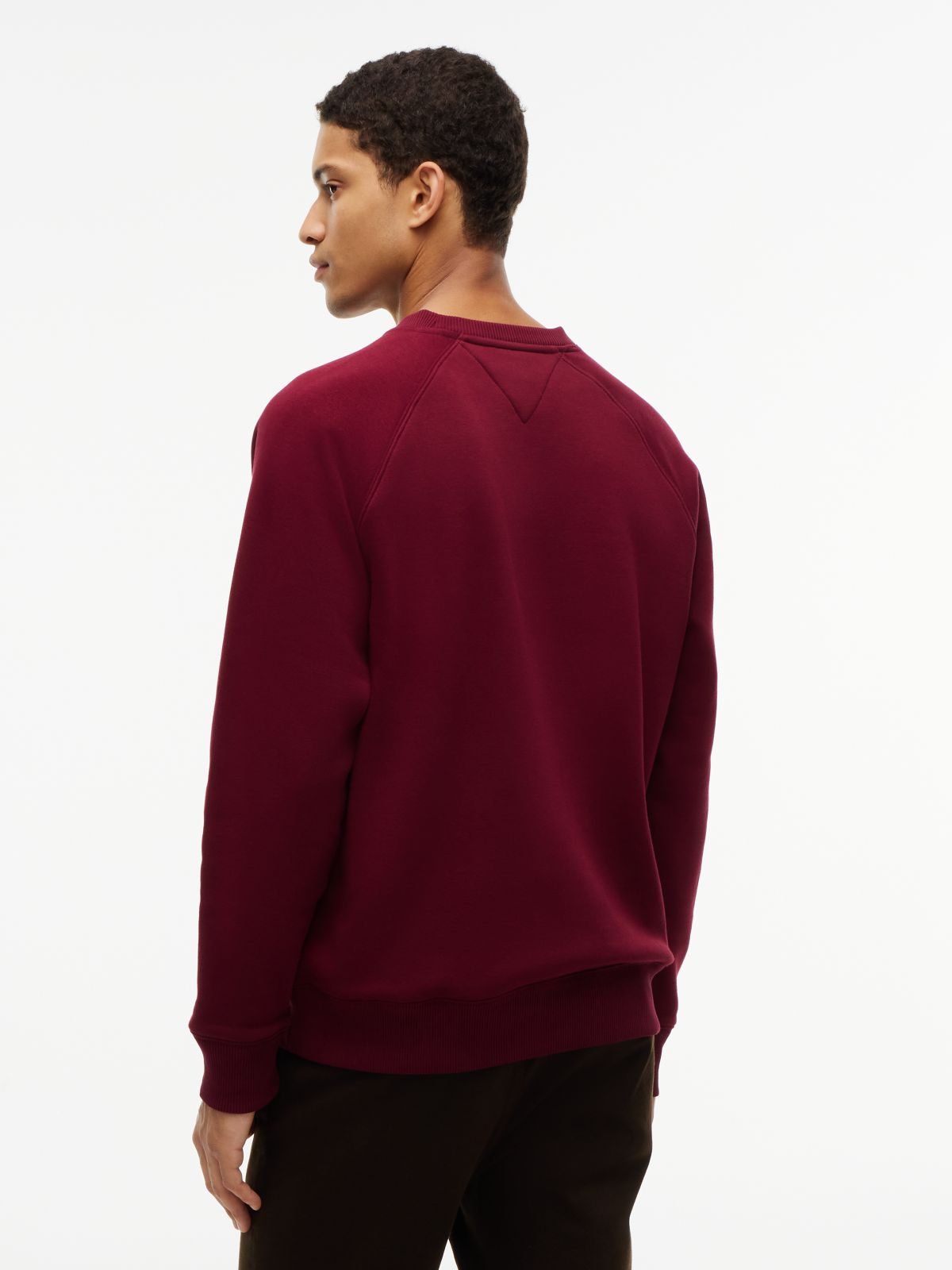 Varsity Hilfiger Logo Raglan Sweatshirt — Burgundy
