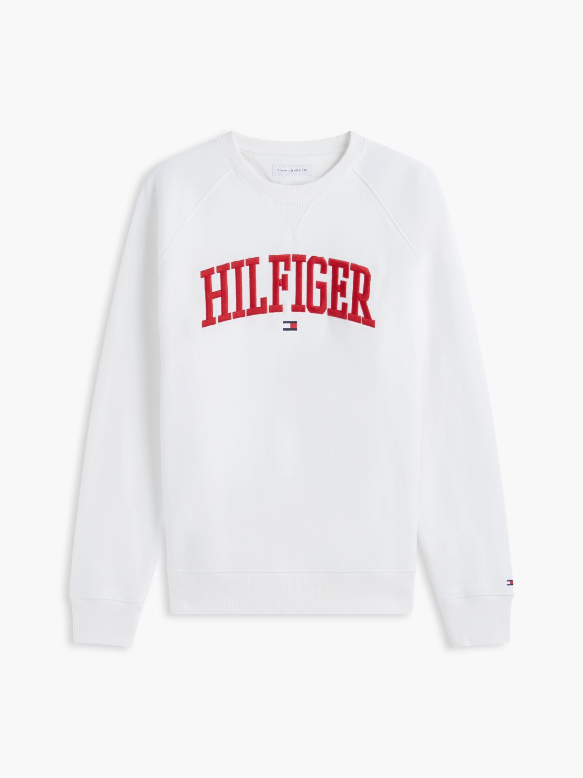 Varsity Hilfiger Logo Raglan Sweatshirt — Ecru