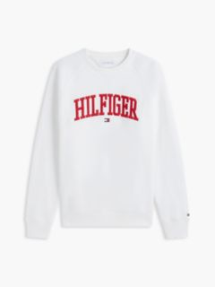 Varsity Hilfiger Logo Raglan Sweatshirt — Ecru 5