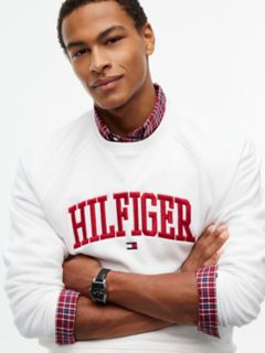 Varsity Hilfiger Logo Raglan Sweatshirt — Ecru 3