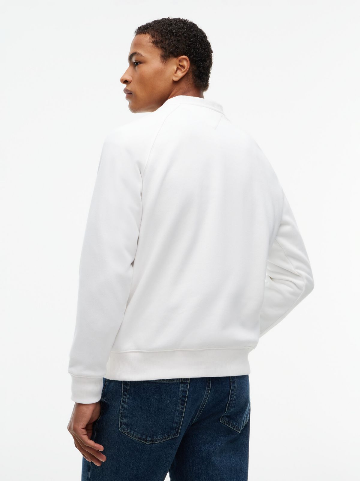 Varsity Hilfiger Logo Raglan Sweatshirt — Ecru