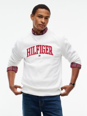 Varsity Hilfiger Logo Raglan Sweatshirt, Ecru