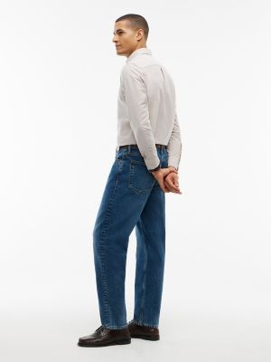Мужские джинсы Tommy Hilfiger Relaxed Tapered, цвет: Тёмная варка — фото 3