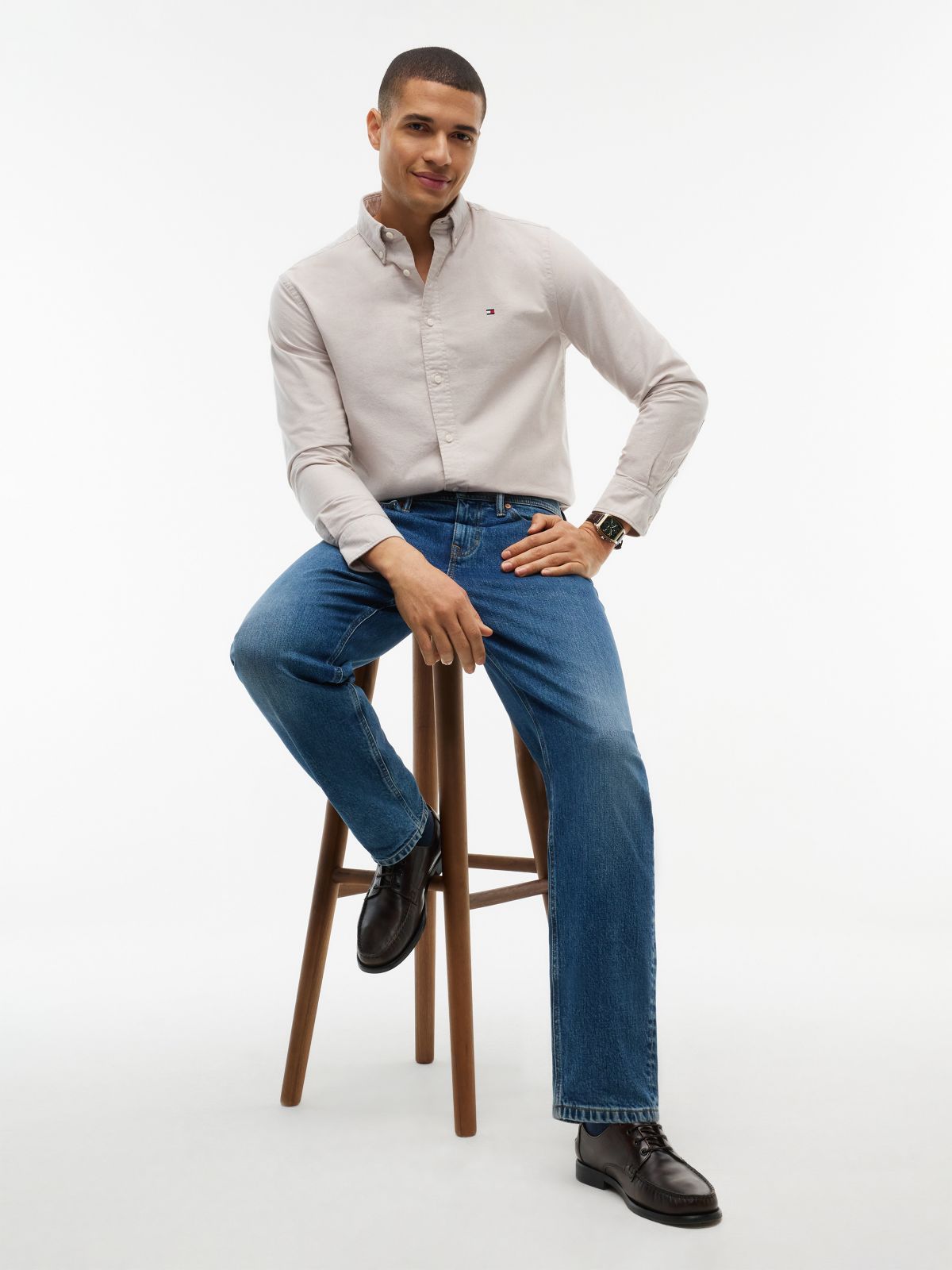 Relaxed Tapered Jean — Dark Wash