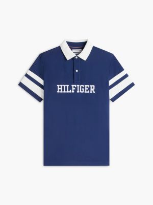 Мужские топы Tommy Hilfiger Regular Fit Varsity Stripe Logo Polo — фото 5