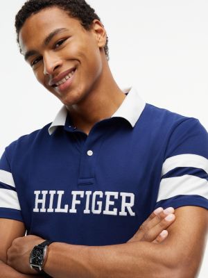 Мужские топы Tommy Hilfiger Regular Fit Varsity Stripe Logo Polo — фото 3