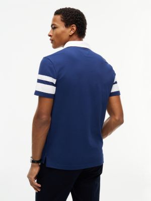 Мужские топы Tommy Hilfiger Regular Fit Varsity Stripe Logo Polo — фото 4